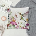thumbnail image 2 of PHYHOO  Spring Floral Birds Throw Pillow Covers Hummingbird Flowers Decorative Pillows for Couch Sofa Garden Patio Decor, 2 of 5
