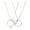 Silver White, variant on SmartBy 1 Pair Couple Matching Necklaces Electroplated Alloy Magnetic Heart And Ring Shape Pendant Adjustable Romantic Love Husband Wife Pairing Necklaces Valentines Day Gift