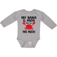 thumbnail image 3 of Inktastic Nana and Papa Love Me Grandson Boys or Girls Long Sleeve Baby Bodysuit, 3 of 5