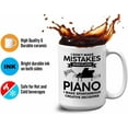 thumbnail image 4 of Musician Mug White 15oz - Mistakes When Playing Piano - Piano Player Pianist Artist Musician Music Lover, 4 of 7