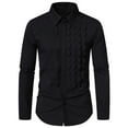 thumbnail image 1 of Blusa y camisa de manga larga con cuello vuelto, nueva camisa informal de moda para hombre, camisa holgada de color a juego para jóvenes, blusa y camisa de manga larga con cuello vuelto, blusa para ho, 1 of 3