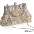 thumbnail image 1 of Bolsos de mano de noche con cuentas Vintage de los años 20, bolso de mano con solapa, bolso de mano para mujer, accesorios formales para fiestas de boda de los años 20, 1 of 5