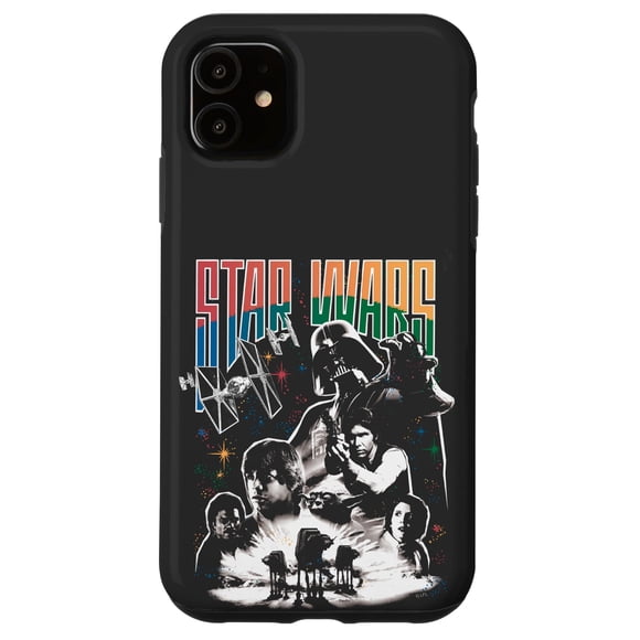 Funda para teléfono STAR WARS, retro y colorida, foto grupal para iPhone 11