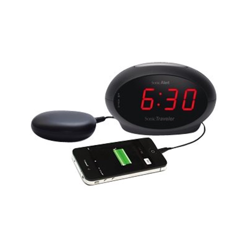 Sonic Alert Sbt600ss Sonic Traveler Alarm Clock With Super Shaker