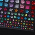 thumbnail image 2 of SASABAXI 6 Sheets Acrylic Colorful Rhinestone Stickers For Diy Craft Project And Decorative Use, 2 of 8