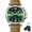 Green, variant on Leather Strap Men's Luxury Sports Waterproof Luminous Date Chronograph Quartz Watch