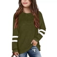 thumbnail image 2 of KONDYS Girls Long Sleeve T Shirt Children's Crew Neck Top Girls T Shirt Cute Breathable Cozy Girls Tops, 2 of 5
