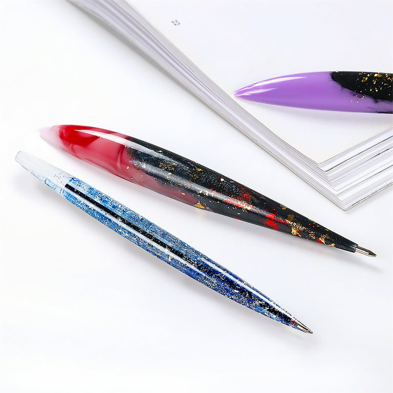 Ballpoint Pen Mold Resin Ballpoint Pencil Silicone Mould Crystal Resin Pen  DIY Making Tool 1pc 