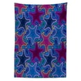 thumbnail image 3 of Ambesonne Nautical Tablecloth Rectangular Table Cover, Starfish Animal Art, 52"x70", Turquoise Pink, 3 of 4