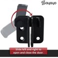 thumbnail image 4 of Slide Bolt Door Lock, Door Latch, Small Padlock for Wooden Gates, Shed, Closet, Pet Cage, Matte Black Stainless Steel, 4 of 5