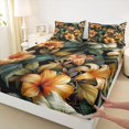 thumbnail image 3 of Feelyou Orange Lily Floral Full Size Sheets, Vintage Fashion Artwork Bed Sheets, Southwestern Theme Sheet Sets, Super Cozy Room Decor, 4 Pieces, 3 of 7