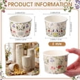 thumbnail image 2 of 100 Pcs Wildflower Ice Cream Paper Cups Floral 9 oz Spring Summer Disposable Dessert Bowls Snack Cups for Wildflower Party Supplies Birthday Wedding, 2 of 4
