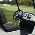 thumbnail image 6 of Pzuqiu 2 Piece Wolf American Flag Golf Cart Seat Covers - Breathable Washable Universal Fit for 2-Seater Golf Carts, Protective Durable Seat Covers, 6 of 10