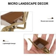 thumbnail image 3 of CUITING Plastic Cart Models Miniature Toy Shopping Lawnmower Wheelbarrow Child Brown, 3 of 8
