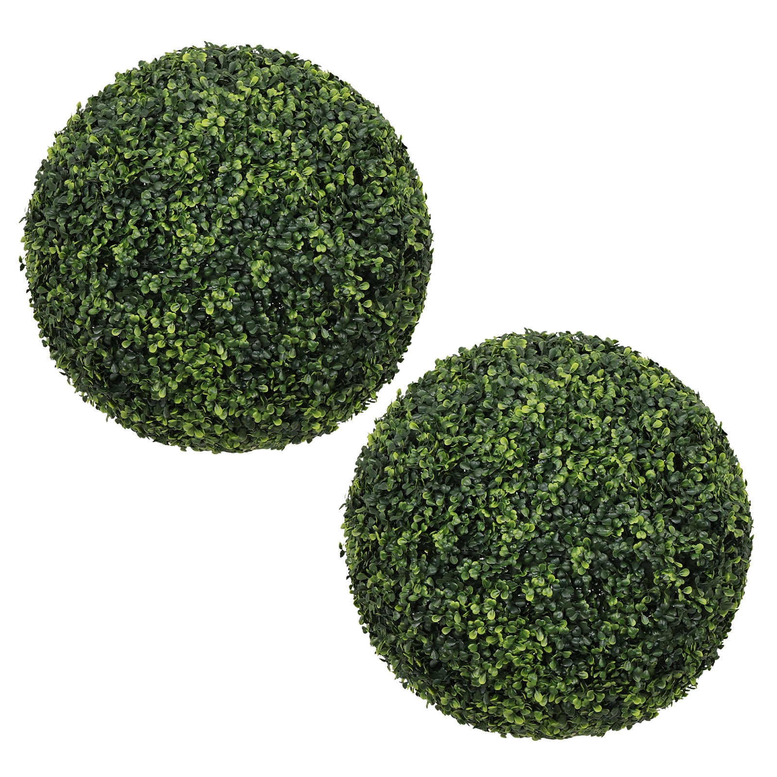 Artificial Topiary Balls, 18.5 Inch Faux Boxwood Decorative Green Spheres for Garden Front Porch Yard Patio, Green
