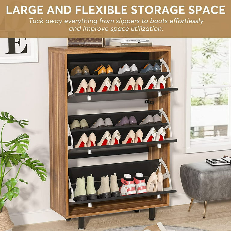 3 Drawer Shoe Cabinet, Freestanding Shoe Rack Storage Organizer