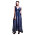 thumbnail image 1 of Bimba Robe Longue Imprimée d'Été pour Femmes, Col en V, Grande Taille, pour Resort de Vacances, 1 of 1