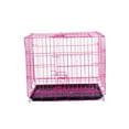 thumbnail image 4 of OULII Cages Puppy Iron Pink Folding Design for Training 1Pcs, 4 of 8