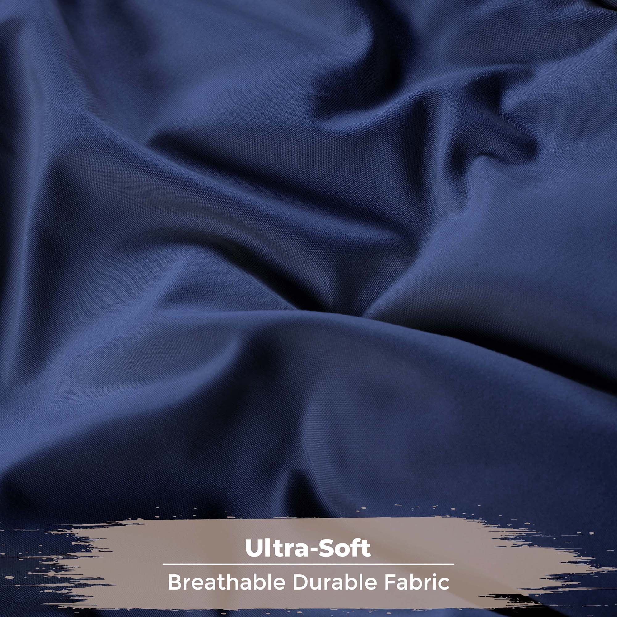 Superior Reversible Down Alternative Comforter, Twin, Navy Blue - Light Blue