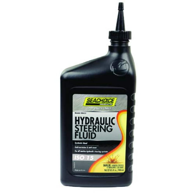 Seachoice 28423 Hydraulic Steering Fluid - Synthetic Blend, ISO 15, 1 Qt.