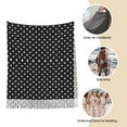 thumbnail image 5 of Women Black Polka Dot Scarfs Large Warm Soft Shawls Wraps, 5 of 6