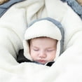 thumbnail image 2 of Juddlies - Winter Hats - Herringbone Pink - 0-6M, 2 of 5