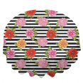 thumbnail image 2 of Pioneer Flower Floral Print Pattern Round Tablecloth 60"x60", Wrinkle Resistant Wipeable Table Cover for Kitchen Dining Room Picnic Patio and Party, 2 of 6