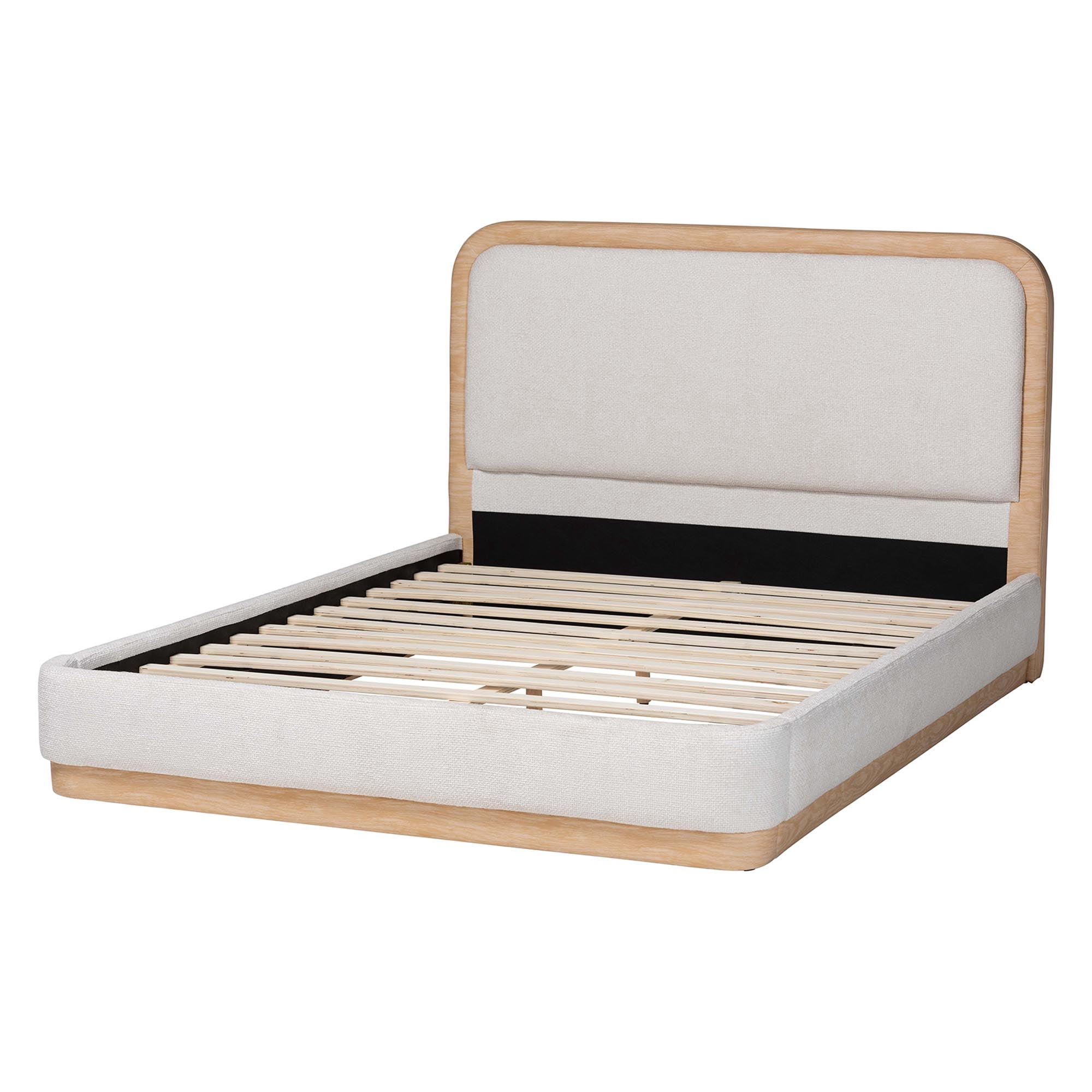 Baxton Studio Aiman Modern Platform Bed, Queen, Beige