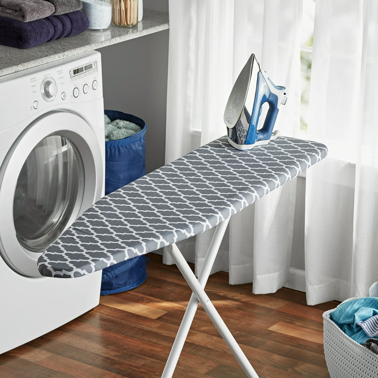 Mainstays Deluxe Lattice Grey Removable Ironing Board Cover 54 x 15  (Ironing board not included)