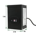 thumbnail image 3 of GKOplus ETL Listed 120W Low Voltage Transformer with Photocell and Timer, 120V AC to 12V AC Outdoor Power Pack, for Landscape Lighting Systems, Fully Encapsulated Toroid Core, CEC VI Certified, 3 of 6