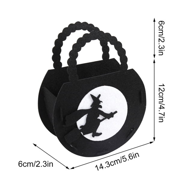 Bolsas de Dulces de Halloween Bolso de Mano de Halloween, Bolso No Tejido, Regalo de Niños Fantasma, Bolso de Dulces, Accesorios Y Suministros de Halloween Bolsas de Regalo Pequeñas