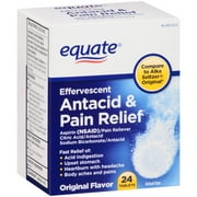 Equate Original Flavor Effervescent Antacid & Pain Relief Tablets, 24 count
