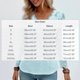 thumbnail image 4 of Women's V Neck Long Sleeve Hollow Out Casual Tops Shirts Blouses Solid Color Loose Fit Tunic Tee for Business Office Work Vacation Travel Fashion Essential Gift | HAODEJW,Light Blue XL, 4 of 9