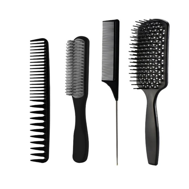cepillo de pelo de paleta cepillo de peinado peine de cola de peine de pelo para Natural Negro jinwen Cepillo de pelo para peinar