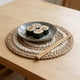 thumbnail image 5 of Mantel individual de diseño circular grueso, estilo bohemio, con aislamiento térmico y resistente al aceite, con costuras reforzadas, para decoración de comedor, 5 of 8