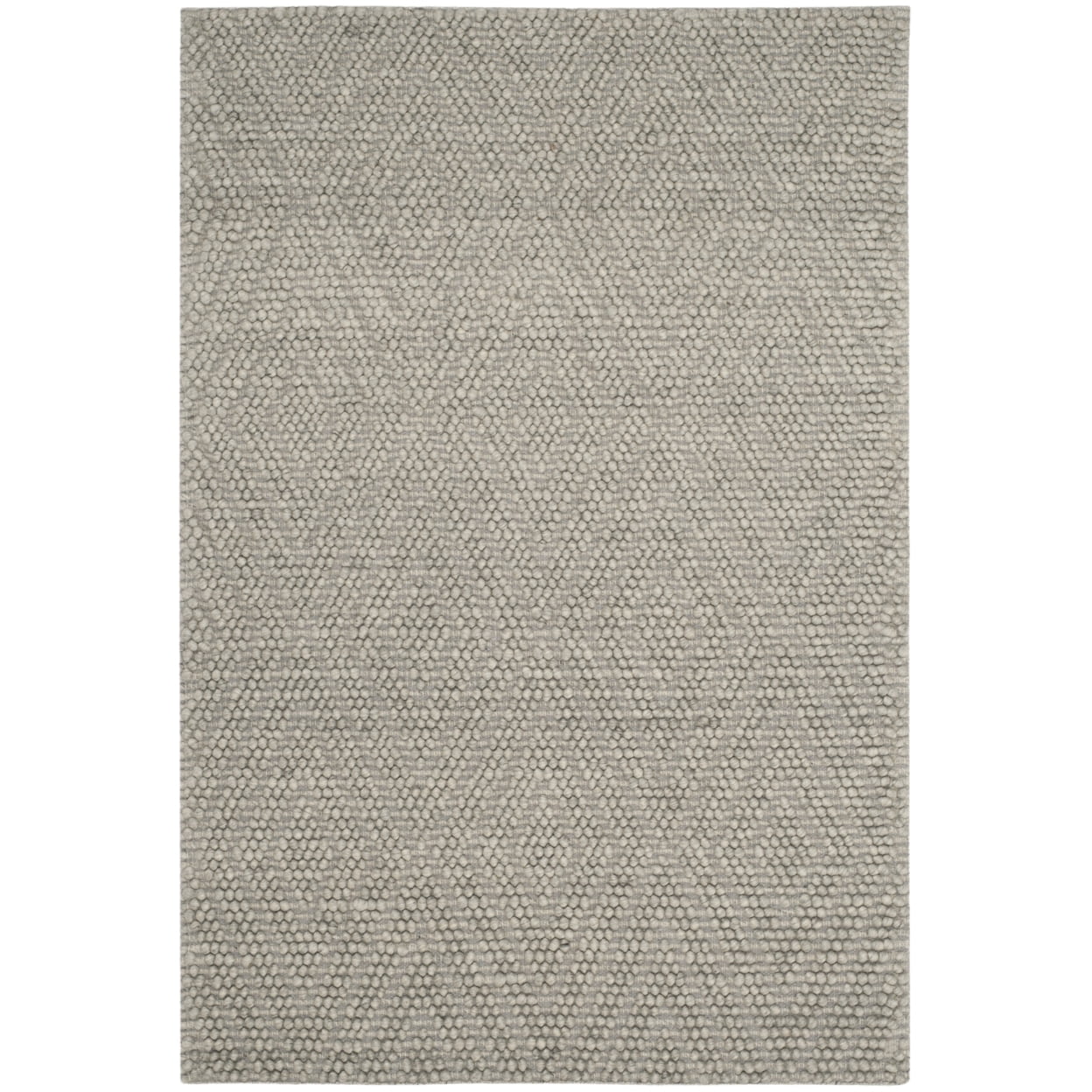 SAFAVIEH Natura Glenda Geometric Area Rug, Silver, 6' x 6' Round