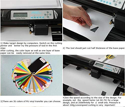 5in1 Heat Press,24" 500g LaserPoint Vinyl Cutter Plotter,Printer,Refil PU,Tshirt 