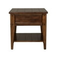 thumbnail image 4 of Lake House Dark Brown Wood End Table, 4 of 6