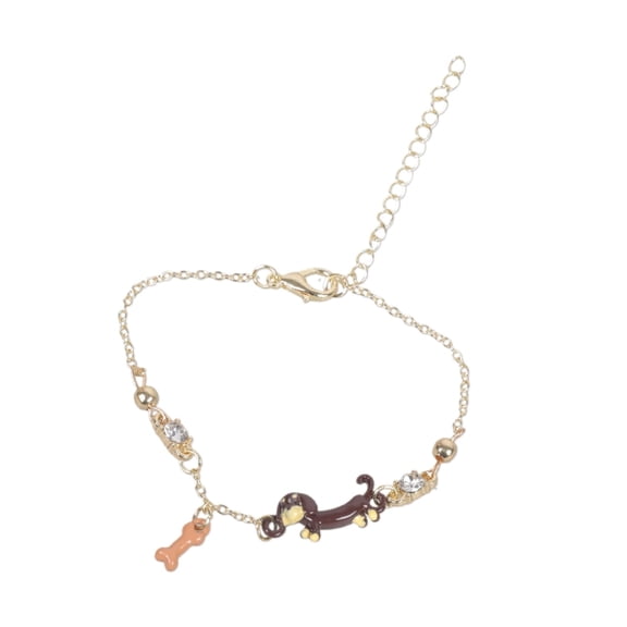 Unique Alloy Dachshund Bracelet Accessory Perfect Gift for Pet Enthusiasts