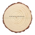 thumbnail image 2 of PINGEUI 6 Piece 9-10 Inch Natural Wood Slices, Unfinished Natural Wood Tree Slices with Bark, Large Round Tree Wood Discs Wooden Circles Tree Bark Slice for Crafts, 2 of 5