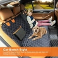 thumbnail image 4 of 100% Waterproof Dog Car Seat Cover, Heavy Duty Anti-Scratch Anti-Slip Soft Hammock Backseat Protector For Cars, Trucks And SUVs, 4 of 7