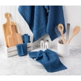 thumbnail image 2 of CC Home Furnishings Solid Windowpane Terry Cotton Kitchen Dishcloths - 12" - Blue - Set of 6, 2 of 7