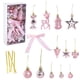 thumbnail image 2 of Colgantes De Plástico Adornos navideños colgantes de bolas, set de 45 piezas, de plástico rosa, para decorar el árbol, 24 x 12 x 6 cm Rkxzt, 2 of 8
