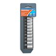 thumbnail image 2 of Crescent CSAS8 10 Pc. 1/4" Drive 6 Point Standard SAE Socket Set, Black, 2 of 3