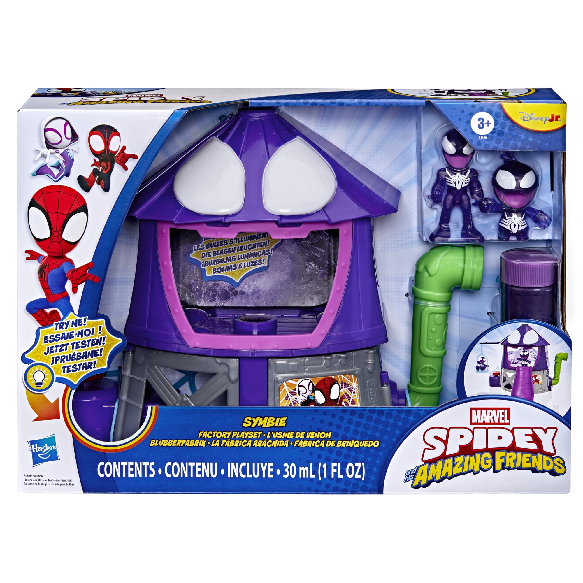 Marvel Spidey and his Amazing Friends Symbie Factory Playset, Ages 3 and Up