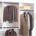 thumbnail image 5 of 5-Piece Modular Closet Organizer System, White Oak Wood Wall Mounted Wardrobe with Shelves for Storage, 5 of 8