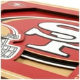 thumbnail image 2 of 49ers 12'' x 12'' 3D Logo Wall Art, 2 of 4