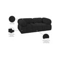 thumbnail image 2 of Meridian Furniture Ames Black Boucle Fabric Modular Sofa, 2 of 10