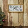 thumbnail image 3 of Happy Holidays Snowflakes Framed Wall Hanging Sign 8x16, 3 of 5