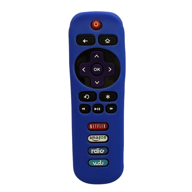 Funda Universal para Control Remoto Tcl Rok u tv Azul Genérica Case para Control Remoto Tcl Roku tv